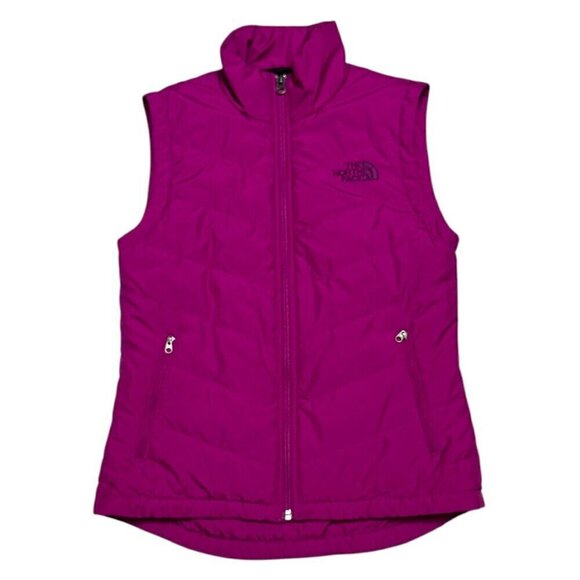 The North Face Lightweight DOWN FILL Pink Winter Puffer Outdoor Vest Womens XS - Picture 4 of 5